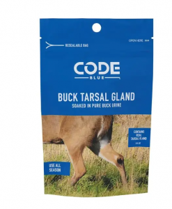 Code Blue Buck Tarsal Gland – Real Whole Gland Soaked in Buck Urine, Deer Attractant