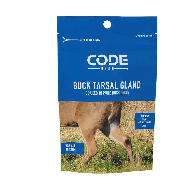 Code Blue Buck Tarsal Gland – Real Whole Gland Soaked in Buck Urine, Deer Attractant Code Blue Buck Tarsal Gland – Real Whole Gland Soaked in Buck Urine, Deer Attractant