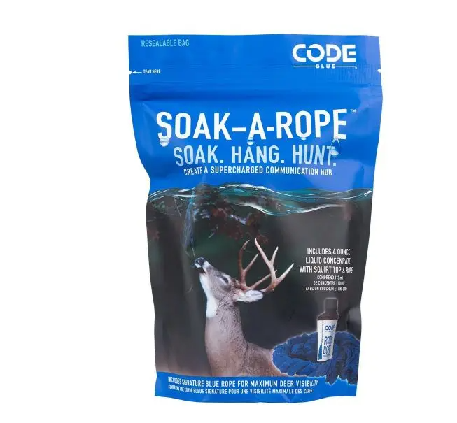Code Blue Soak-A-Rope – Mock Scrape Kit with Rope Dope Concentrate for Deer Code Blue Soak-A-Rope – Mock Scrape Kit with Rope Dope Concentrate for Deer