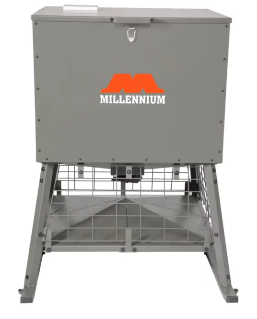 F-600-00 Millennium F-600-00 Dinner Bell 600 LB Deer Feeder -- Digital Timer, 360° Spin Plate
