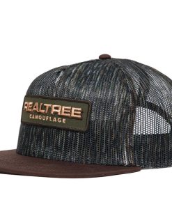 Realtree Original Center Stage Brown Camo Hat – Unisex Mesh Patch Cap