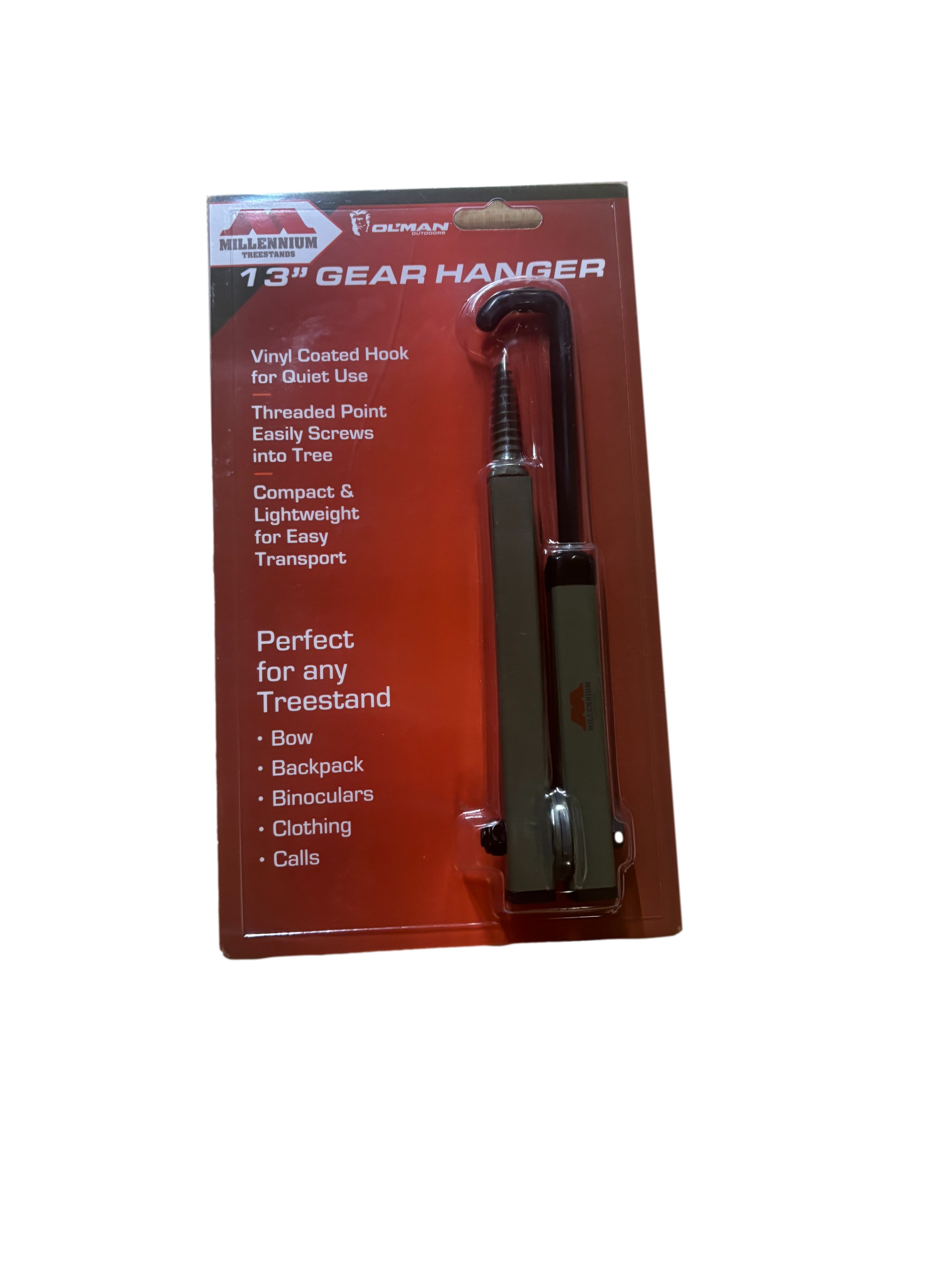 M-132-00 Millennium 13" Bow Hanger | Heavy-Duty Treestand Bow Holder for Hunting