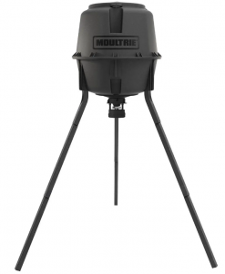Moultrie MFG-15103 200 LB Standard Tripod Deer Feeder – Bluetooth App Control, 360° Feed Coverage