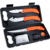 Outdoor Edge Wild-Lite 6-Piece Game Processing Set – Caping, Skinning & Boning Knives, Sharpener, Gloves & Case (WL-6)