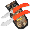 Outdoor Edge Wild-Pair Skinner/Caper Combo – Gut-Hook Skinning Knife Set with Sheath (WR-1C)