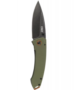 CRKT Tuna OD Green Folding Pocket Knife – Stainless Steel EDC Frame Lock Knife