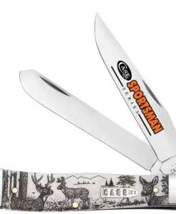 Case Sportsman Series Deer Embellished Folding Pocket Knife – Collectible EDC Knife