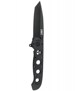 CRKT M16-04KS Tanto Black Folding Knife – 3.87" Plain Edge Sandvik 12C27 Steel