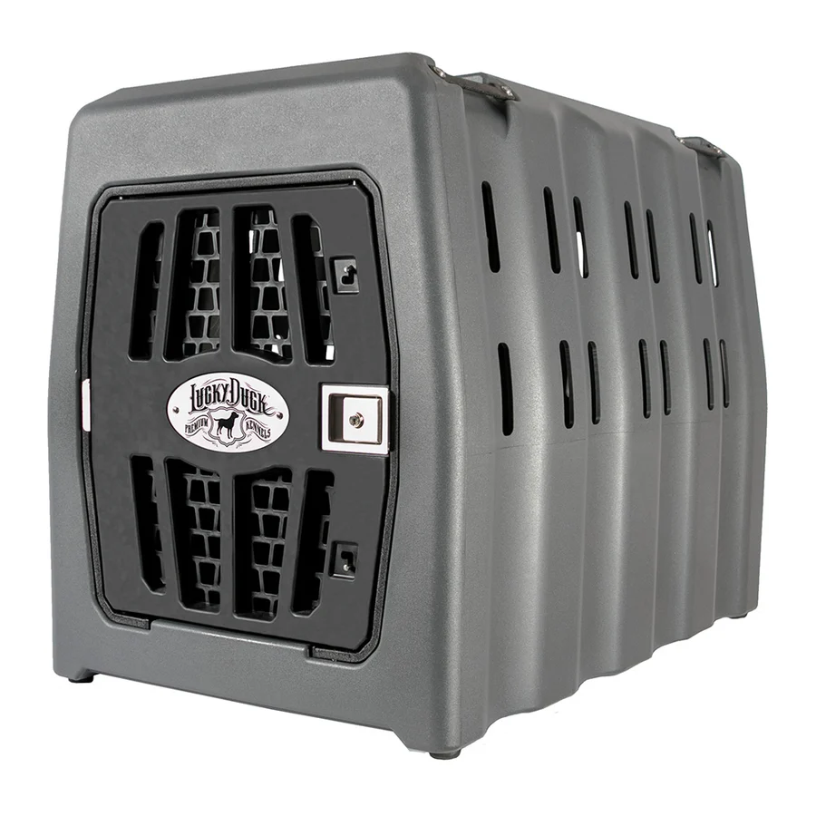 Lucky Duck Kennel Large Gray – Durable Dog Kennel #21-70123-2 Lucky Duck Kennel Large Gray – Durable Dog Kennel #21-70123-2