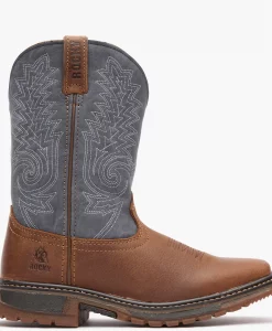 Rocky Big Kids' Ride FLX Western Boot – 8" Full-Grain Leather
