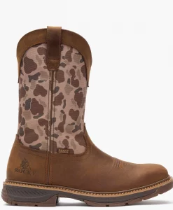 Rocky Ride LTE 11" Waterproof Western Boot – Full-Grain Leather