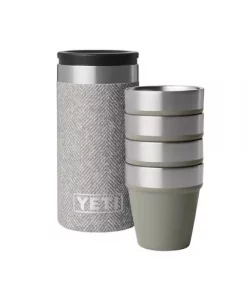 YETI Shot Glasses with Carrying Case – Set of 4, Stainless Steel #21071508319