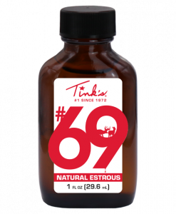 Tink's #69 Doe-In-Rut Classic Deer Attractant Glass Bottle – 1 oz #W6380