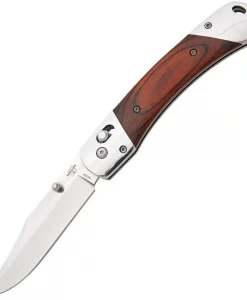 Bear & Son 3¾" Slidelock Knife – Genuine India Stag Bone