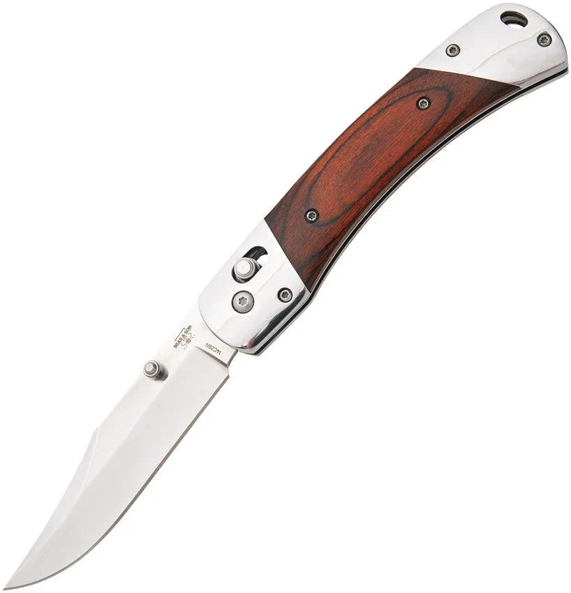 Bear & Son 3¾" Slidelock Knife – Genuine India Stag Bone Bear & Son 3¾" Slidelock Knife – Genuine India Stag Bone