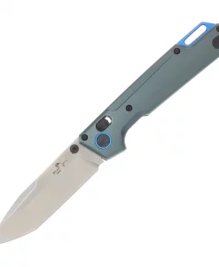 Bear & Son Nekama I Folding Knife – Gray & Blue Aluminum