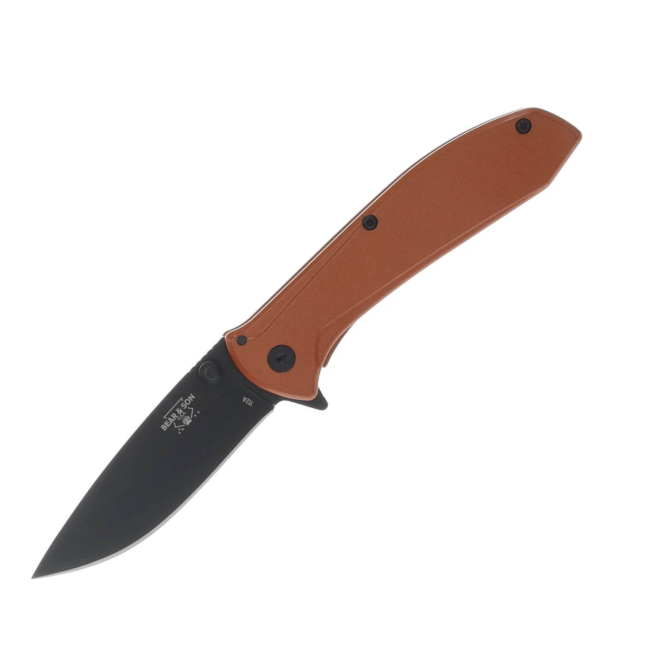 Bear & Son Executive 4" Copper Framelock Knife – Flipper Opener Bear & Son Executive 4" Copper Framelock Knife – Flipper Opener