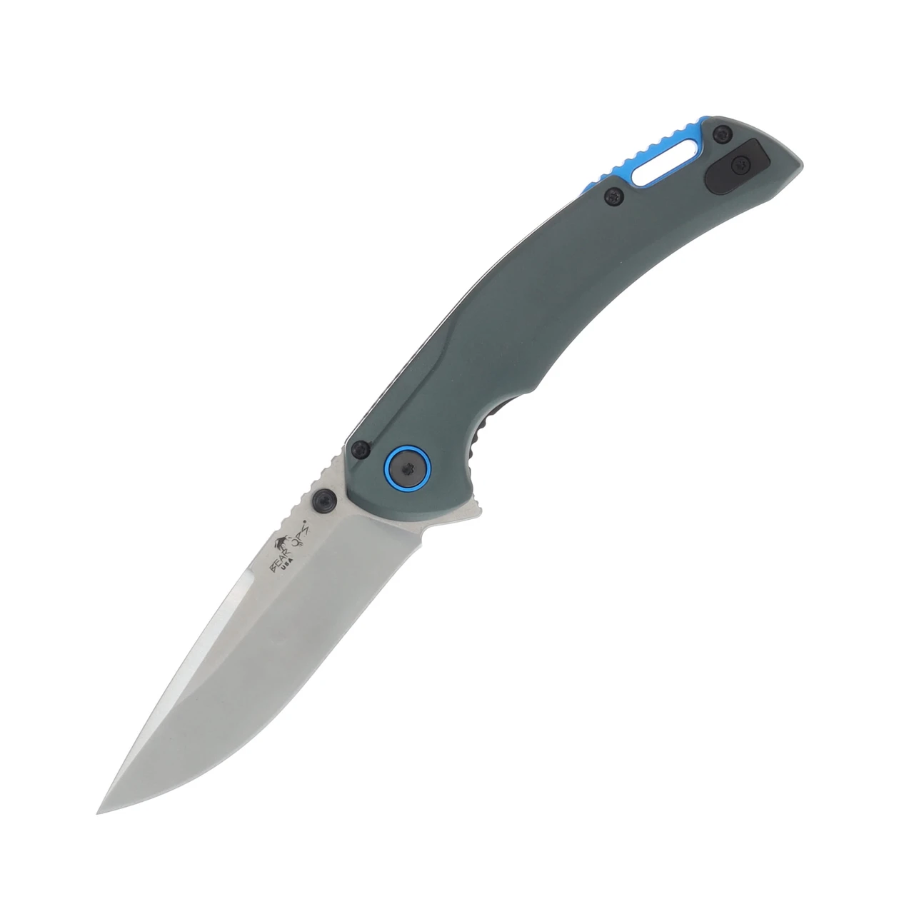 Bear & Son Load Out I Assisted Opener Knife – Gray & Blue