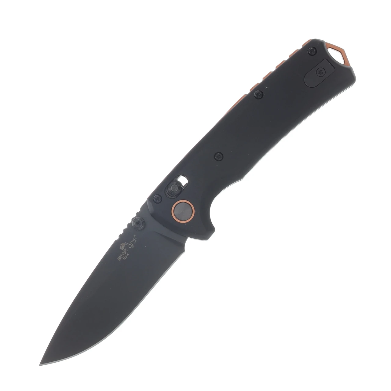 Bear & Son Nekama II Slidelock Knife – Black & Copper Aluminum Bear & Son Nekama II Slidelock Knife – Black & Copper Aluminum