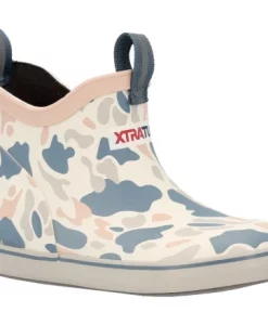 XTRATUF Big Kids' Ankle Deck Boot, Duck Camo – 100% Waterproof