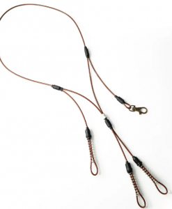 Rolling Thunder Stainless Steel Cable Lanyard LG-041-BRN