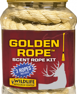 Wildlife Research Center Golden Rope Scent Rope Kit – 3 Ropes, Deer Scrape Attractant #396
