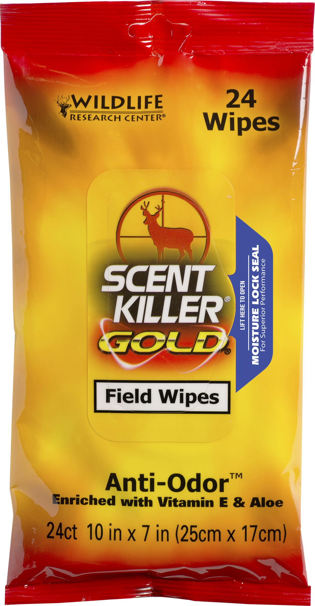 Wildlife Research Center Scent Killer Gold Field Wipes 24 Pack – Unscented, Anti-Odor #1295 Wildlife Research Center Scent Killer Gold Field Wipes, 24 Pack – Unscented, Anti-Odor #1295