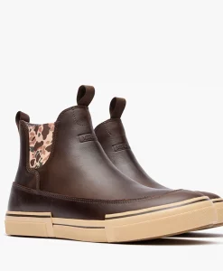 XTRATUF Men's Leather Chelsea Ankle Deck Boot – Waterproof, Slip-Resistant